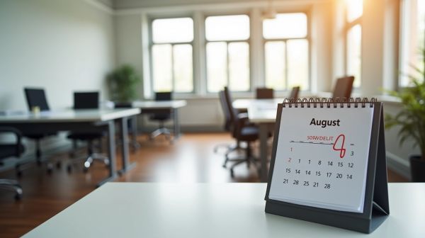 Planifier l'entretien des bureaux pendant les périodes de congés